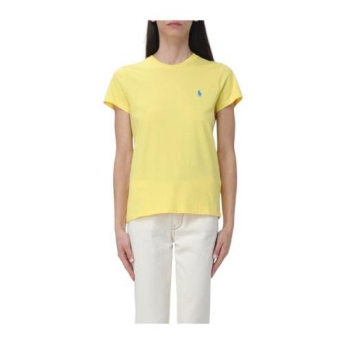 Polo Ralph Lauren Bomull Jersey Crewneck T-shirt Yellow, Dam