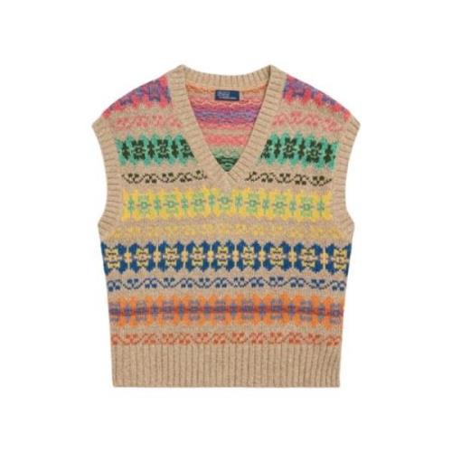 Polo Ralph Lauren V-neck Knitwear Multicolor, Dam