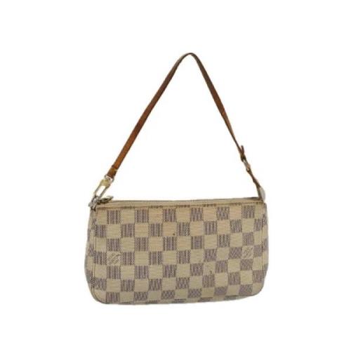 Louis Vuitton Vintage Pre-owned Canvas louis-vuitton-vskor Beige, Dam