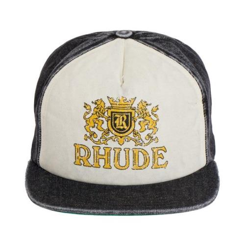 Rhude Crest Denim Hat Multicolor, Herr