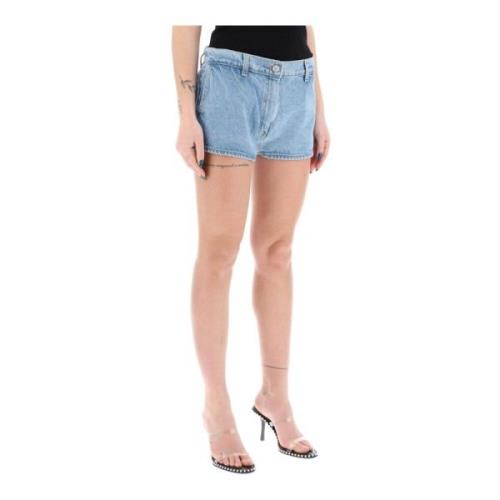 Magda Butrym Denim Shorts Blue, Dam