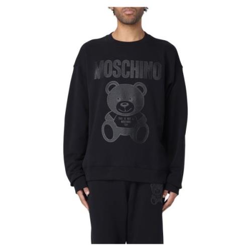 Moschino Sweatshirts Black, Herr
