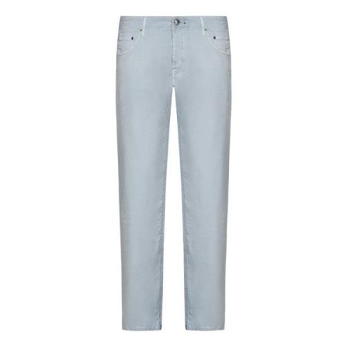 Hand Picked Trousers Blue, Herr