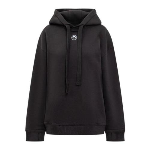 Marine Serre Hoodies Black, Dam