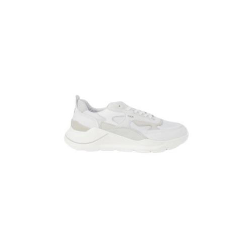 D.a.t.e. Vita läder sneakers med gummisula White, Dam