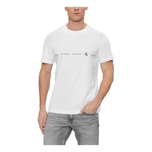 Calvin Klein Jeans T-Shirts White, Herr