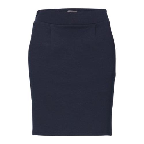 Ichi Midi Skirts Blue, Dam