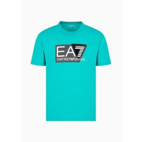 Emporio Armani EA7 T-Shirts Blue, Herr