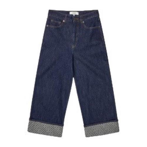 Munthe Cropped Jeans Blue, Dam