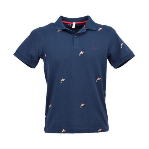 Sun68 Polo Shirts Blue, Herr