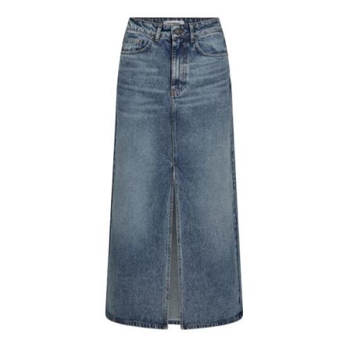 Co'Couture Denim Skirts Blue, Dam