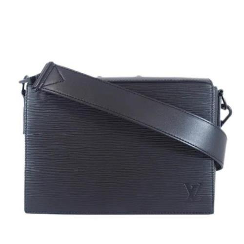 Louis Vuitton Vintage Pre-owned Laeder crossbodyvskor Black, Dam