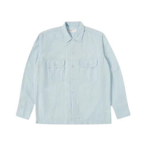 Universal Works Casual Shirts Blue, Herr