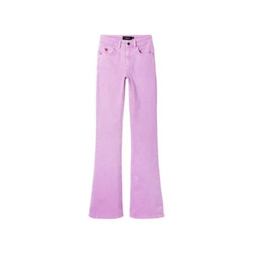 Desigual Modern Slim Fit Jeans Purple, Dam