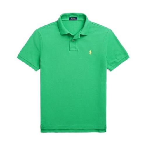 Polo Ralph Lauren Ikonisk Piqué Custom Slim Fit Polo Green, Herr