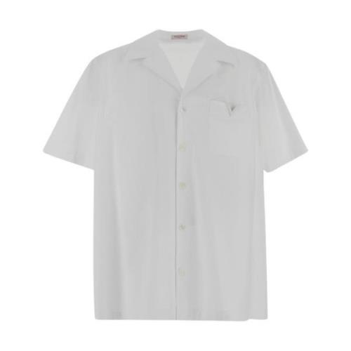 Valentino Bomullsskjorta i Valentino-stil White, Herr