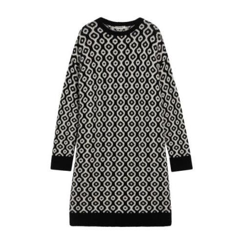 Max Mara Studio Arani Jacquard Midi Klänning Aw22 Multicolor, Dam