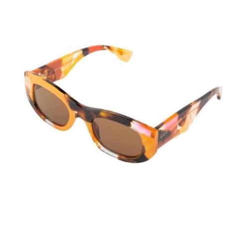 Gucci Orange Ram Solglasögon Gg1627S 001 Multicolor, Dam