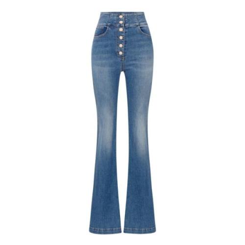 Elisabetta Franchi Boot-cut Jeans Blue, Dam