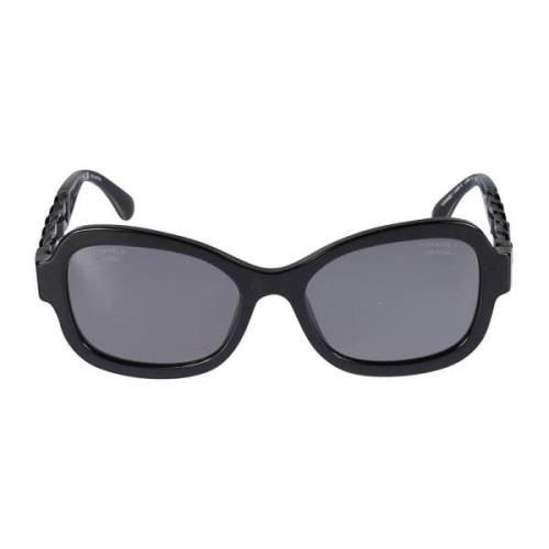 Chanel Höj din stil med 5465Q Sole solglasögon Black, Unisex