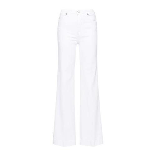 7 For All Mankind Modern Dojo Flare Jeans White, Dam