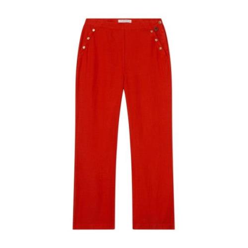 Busnel Wide Trousers Red, Dam