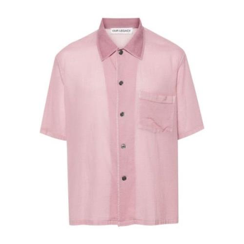 Our Legacy Short Sleeve Shirts Pink, Herr