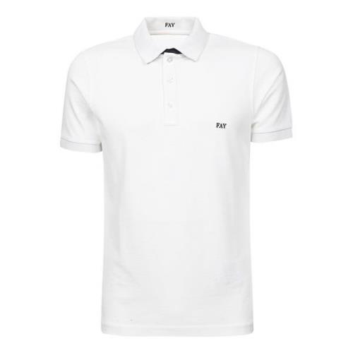 Fay Polo Shirts White, Herr