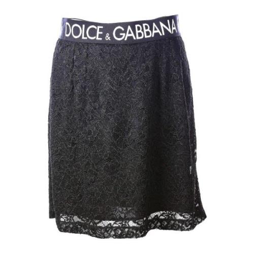 Dolce & Gabbana Short Skirts Black, Dam