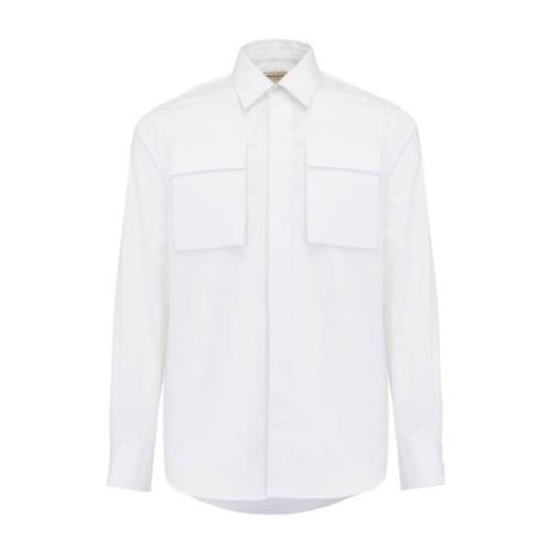 Alexander McQueen Formal Shirts White, Herr