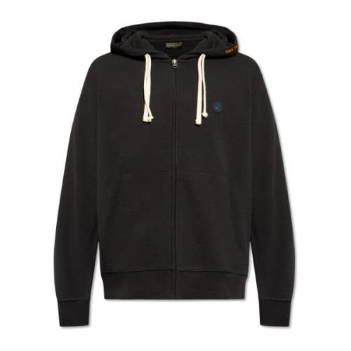 Save The Duck Hoodie med logopatch Black, Herr