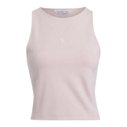 Calvin Klein Jeans Sleeveless Tops Pink, Dam