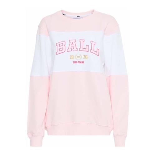 Ball Mysig Sweatshirt med Broderad Logotyp Multicolor, Dam