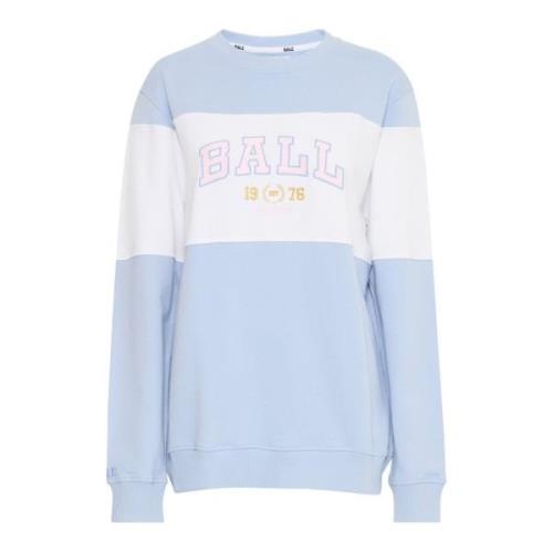 Ball Mysig Blå Sweatshirt med Broderad Logotyp Blue, Dam