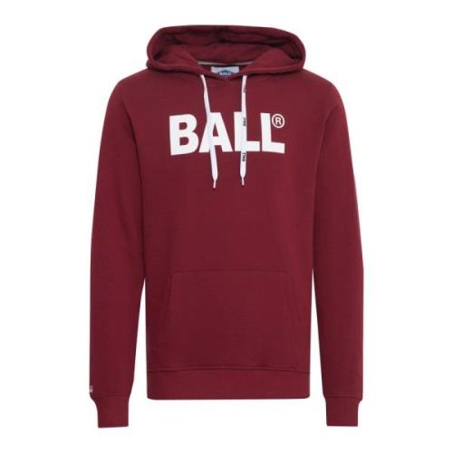 Ball Velvet Sweatshirt med Logo Red, Dam
