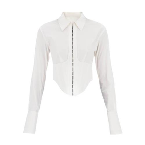Dion Lee Klassisk Vit Button-Up Skjorta White, Dam