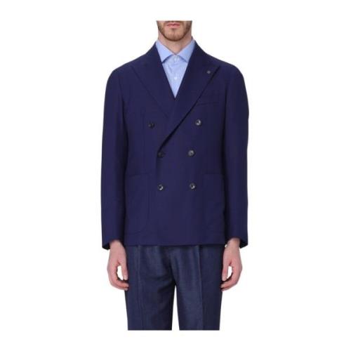 Tagliatore Herr Dubbelknäppt Blazer Blue, Herr