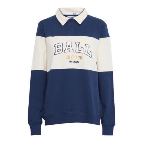 Ball Ocean Sweatshirt C. Gracia Broderad Blue, Dam