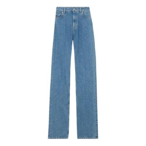 Burberry Italienska Straight Fit Jeans Blue, Dam