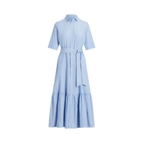 Polo Ralph Lauren Shirt Dresses Blue, Dam