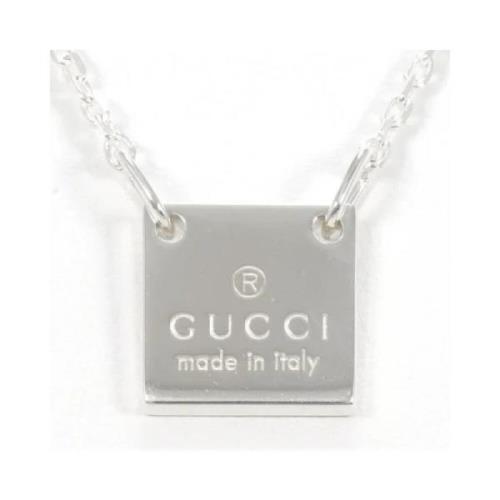 Gucci Vintage Pre-owned Silver halsband Gray, Dam