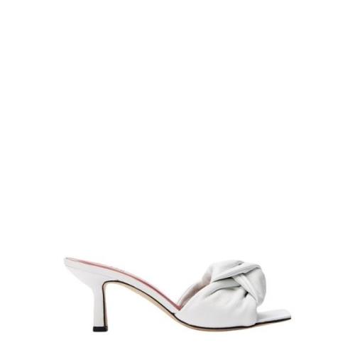 By FAR Heeled Mules White, Dam