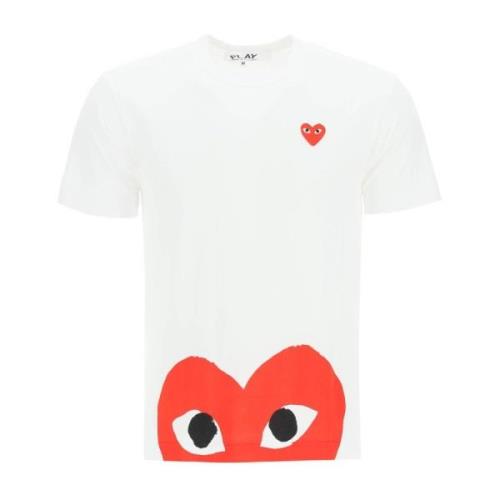 Comme des Garçons Play T-Shirts White, Herr