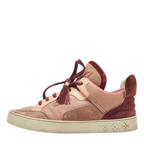 Louis Vuitton Vintage Pre-owned Laeder sneakers Pink, Herr