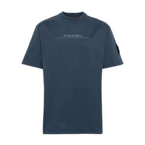 A-Cold-Wall Discourse Logo Print T-shirt Blue, Herr