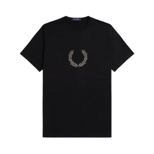 Fred Perry T-Shirts Black, Herr