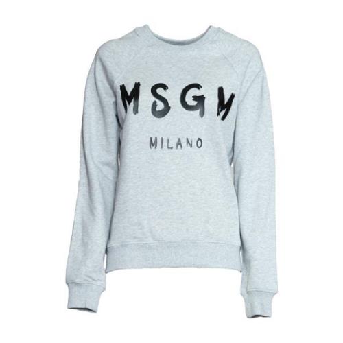 Msgm Sweatshirts Gray, Dam