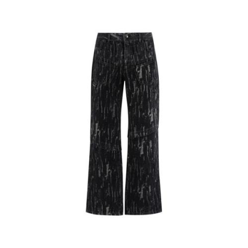 Andersson Bell Wide Trousers Black, Herr