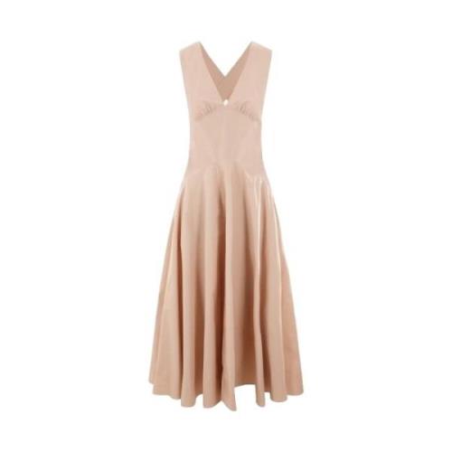 Alaïa Maxi Dresses Beige, Dam