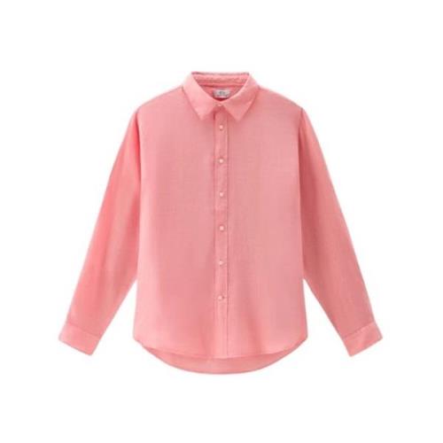 Woolrich Shirts Pink, Herr
